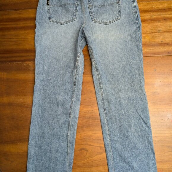 Cinch Black Label Jeans Mens 38x32 Blue Denim Light Wash Western Cowboy Loose - Picture 2 of 15